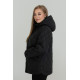 Жіноча демісезонна куртка Daniel чорного кольору 60 розмір