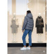 Жіночий зимовий пуховик кольору графіт розмір 48