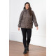 Жіноча демісезонна куртка 5048 колір тауп 50 розмір