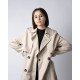 Тренч жіночий оливкового кольору XS