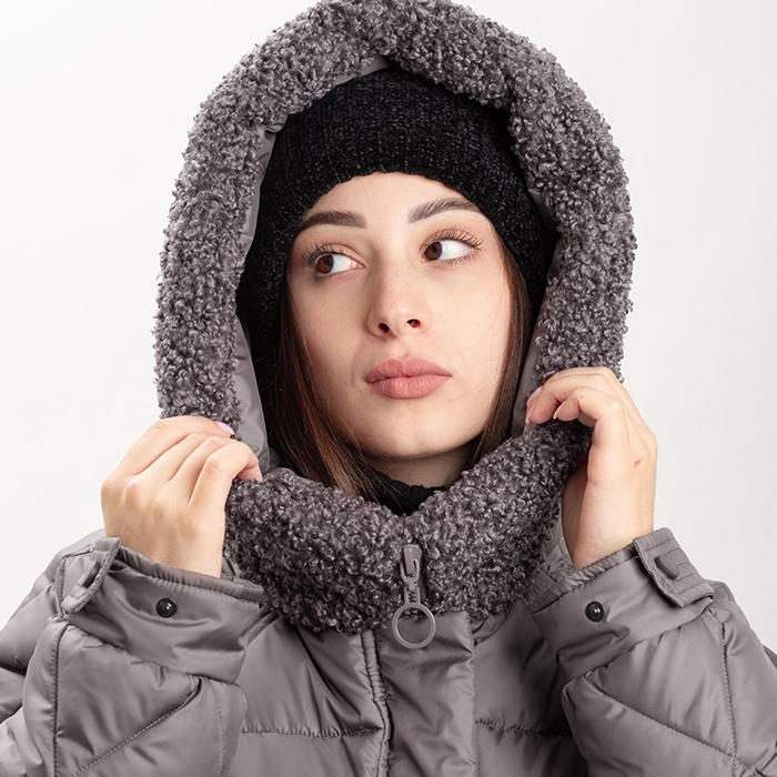 Жіноча зимова куртка Aviator колір графіт 46 розмір
